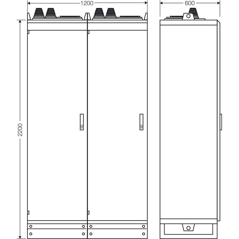 Hensel - Verteilerbaugruppe mit Leistungsschalter Freischaltstelle SAS AE 6685 500kW/55, 5kVA