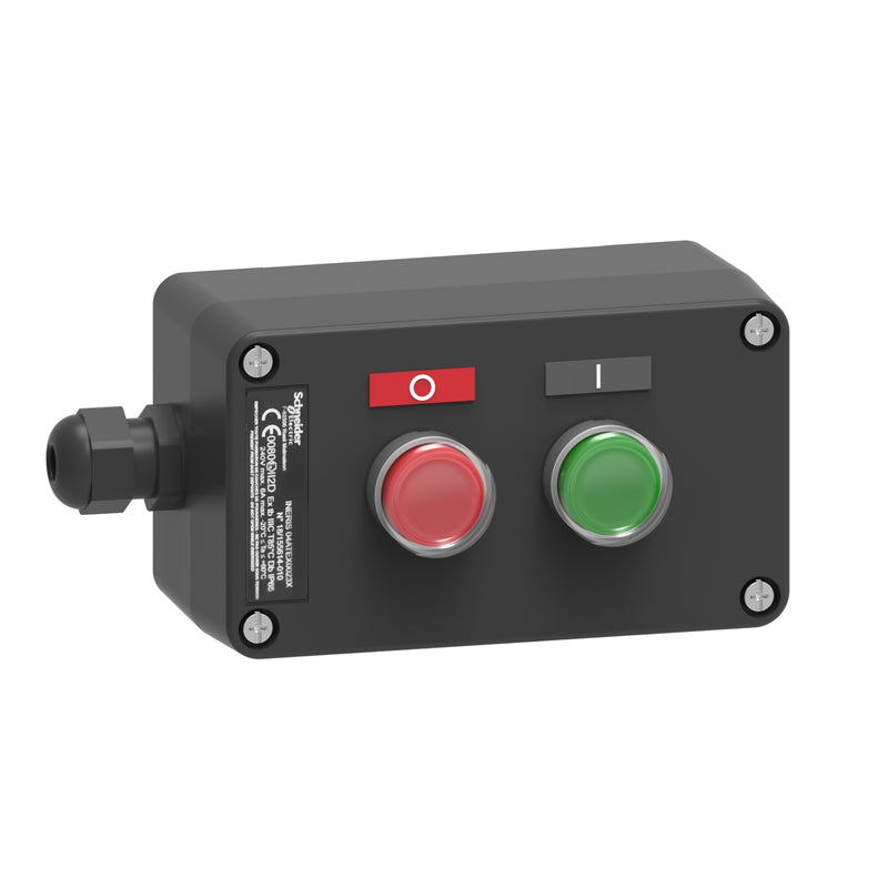 Schneider Electric - Befehls- und Meldegeräte-Kombination im Gehäuse Tasterstation XAWG210EX 1 Startt.,1 Stoppt