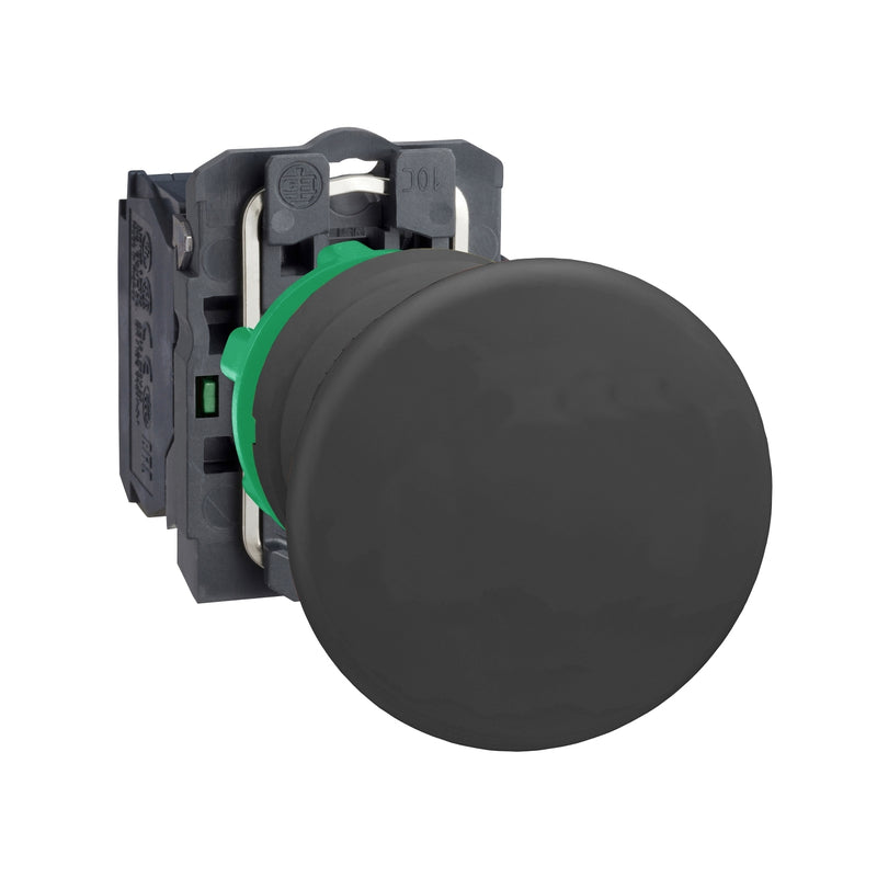 Schneider Electric - Drucktaster, Komplettgerät Drucktaster, schwarz XB5AC21 D 22mm, Pilztaster