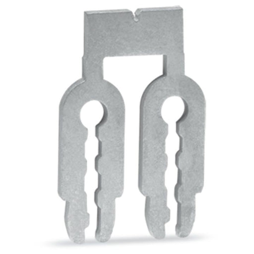 WAGO - Querverbinder/Brücker für Reihenklemme Brücker 10-fach 745-390 silberfarben − 50 Stück