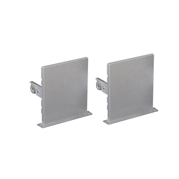 LTS Licht&Leuchten - Mechanisches Zubehör/Ersatzteile für Leuchten Enddeckel LK-Z 070.002 si VE2 silber (2Stück)