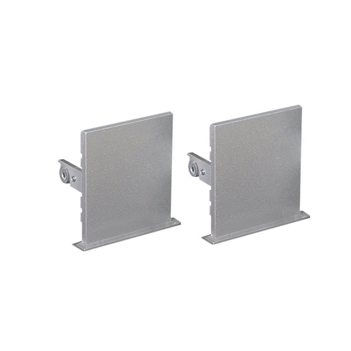 LTS Licht&Leuchten - Mechanisches Zubehör/Ersatzteile für Leuchten Enddeckel LK-Z 070.002 si VE2 silber (2Stück)