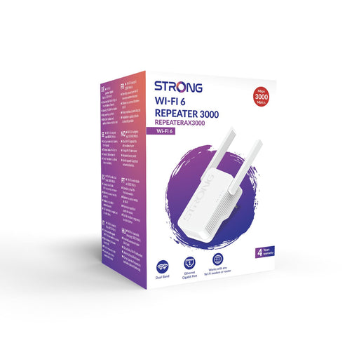 Strong - Netzwerk-Repeater WIFI 6 Repeater REPEATERAX3000 max. 3000Mbit/s