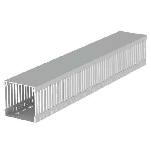 Unex - Verdrahtungskanal lgr 80.80.88 RAL7035 80x80 − 2 Meter