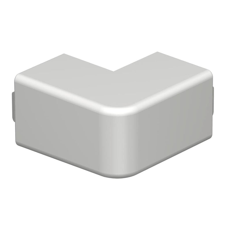 OBO Bettermann - Außeneck für Leitungsführungskanal Ausseneckhaube reinweiß WDK HA25025RW 25x25mm − 4 Stück