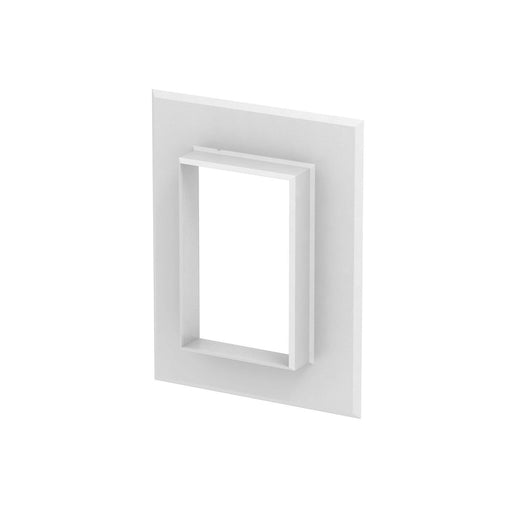 OBO Bettermann - Wandanschlussblende für Geräteeinbaukanal Wandabschlussblende G-AWAG70110RW geschlossene Ausfü