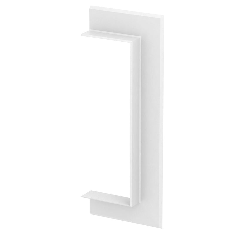 OBO Bettermann Vertr - Wandanschlussblende für Geräteeinbaukanal Wandabschlussblende G-AWAO70210RW offene Ausführung