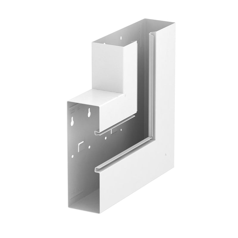 OBO Bettermann - Flachwinkel für Geräteeinbaukanal Flachwinkel GS-AFS70210RW steigend asymmetr