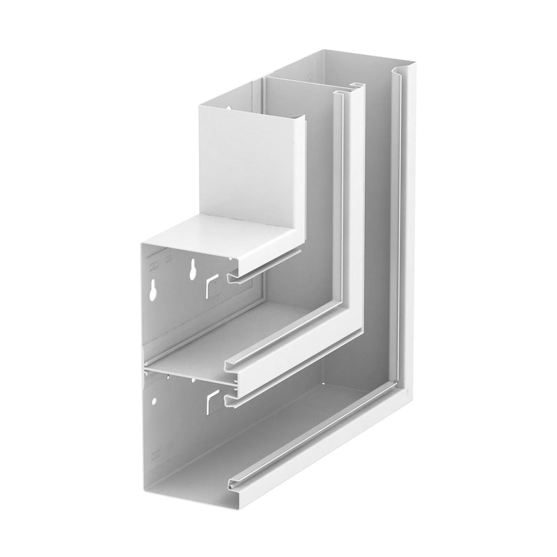 OBO Bettermann - Flachwinkel für Geräteeinbaukanal Flachwinkel GS-DFS90210RW steigend symmetrisch