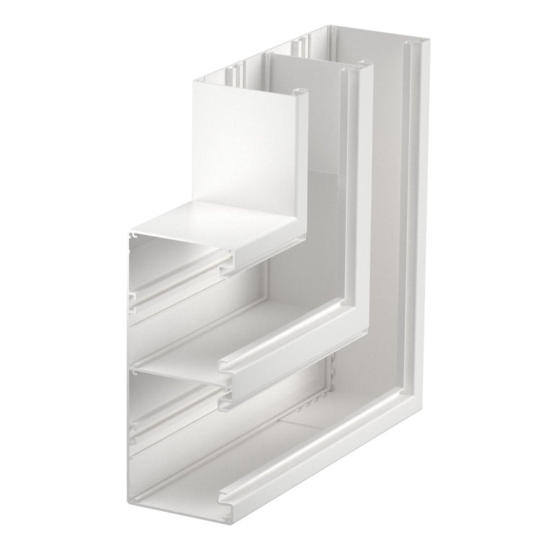 OBO Bettermann - Flachwinkel für Geräteeinbaukanal Flachwinkel GA-DF90210RW 90x210mm