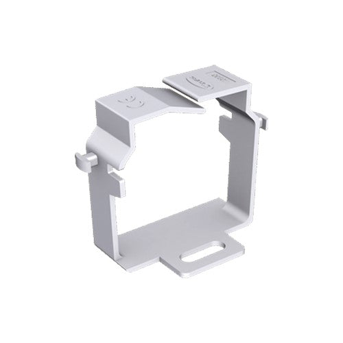 Unex - Halteklammer für Verdrahtungskanal Drahthalteklammer lgr 40884-4 RAL7035 für 80x40 − 24 Stück