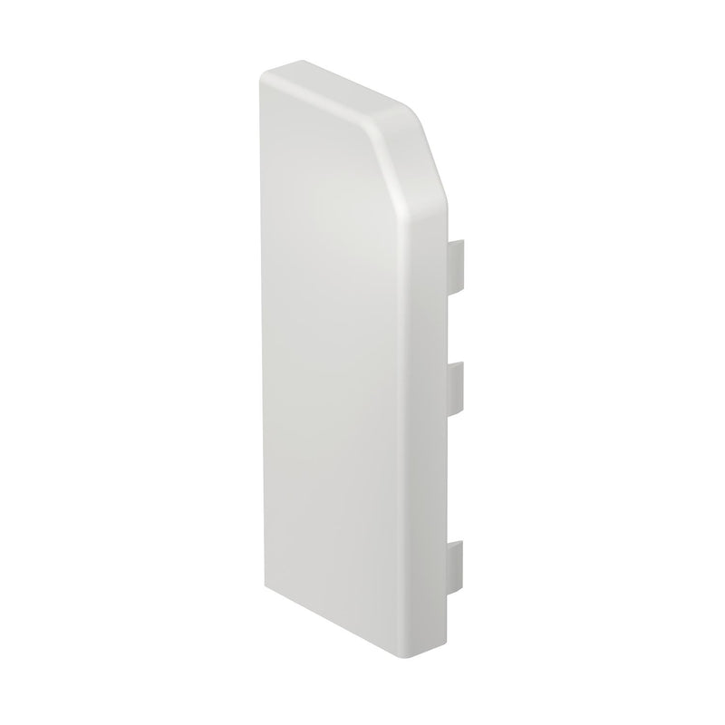 Rehau - Endstück für Sockelleistenkanal RAUDUO Endstück links RD ESL40105 rws 40/105 RAL9010 − 10 Stück