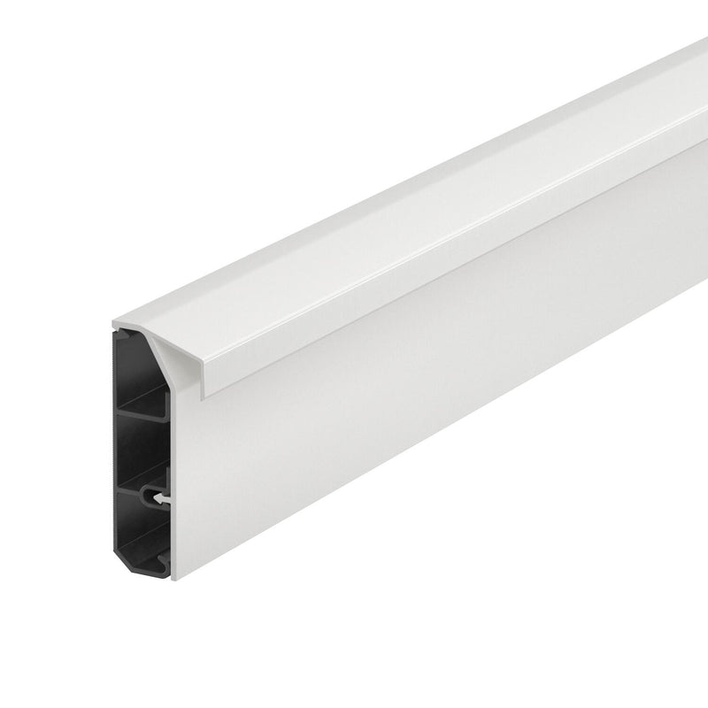Rehau - Sockelleistenkanal komplett SL-T Kanal SLT 2070 rws 20/70 rws − 2 Meter