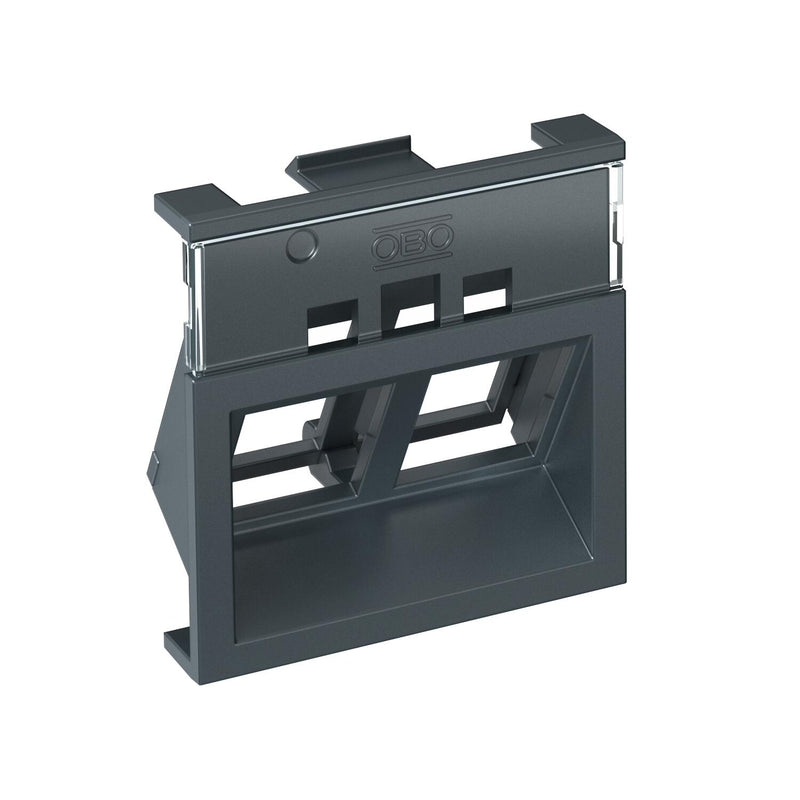 Rehau - Einsatz/Abdeckung für Kommunikationstechnik Keystone-Träger BRK Key B45 alu Ausf.B45 anth