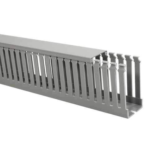 HellermannTyton - Verdrahtungskanal 185-43775(40) 37,5x75mm, grau − 40 Meter