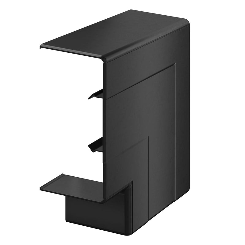 OBO Bettermann - Flachwinkel für Geräteeinbaukanal Flachwinkel Haubenformteil GK-FH53100SW 142x142x56 PC/ABS sw − 2 Stück