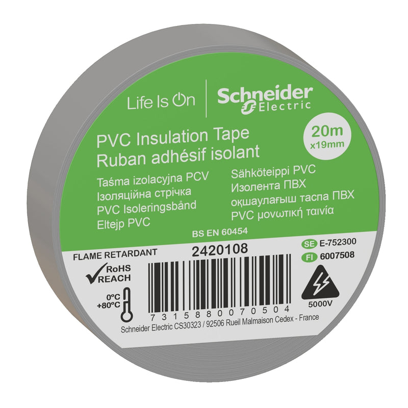 Schneider Electric - Klebeband PVC Isolierband 2420108(VE8) − 8 Packung