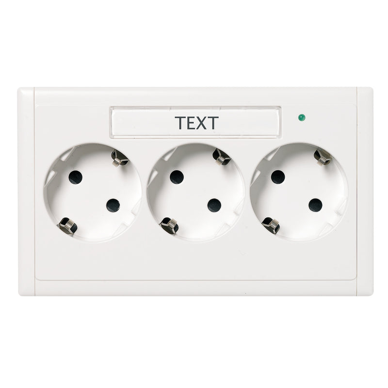 Schneider Electric - Steckdose 3-fach 5940250 Master + Schriftfeld