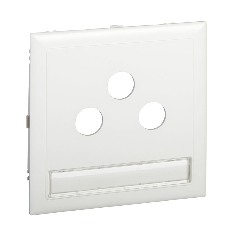 Schneider Electric - Einsatz/Abdeckung für Kommunikationstechnik Zentralplatte Antennen- 5970110 Steckdose 3-Loch