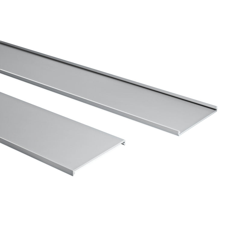 HellermannTyton - Oberteil für Verdrahtungskanal Deckel für Kabelkanal grau 183-03701 24 m − 24 Meter
