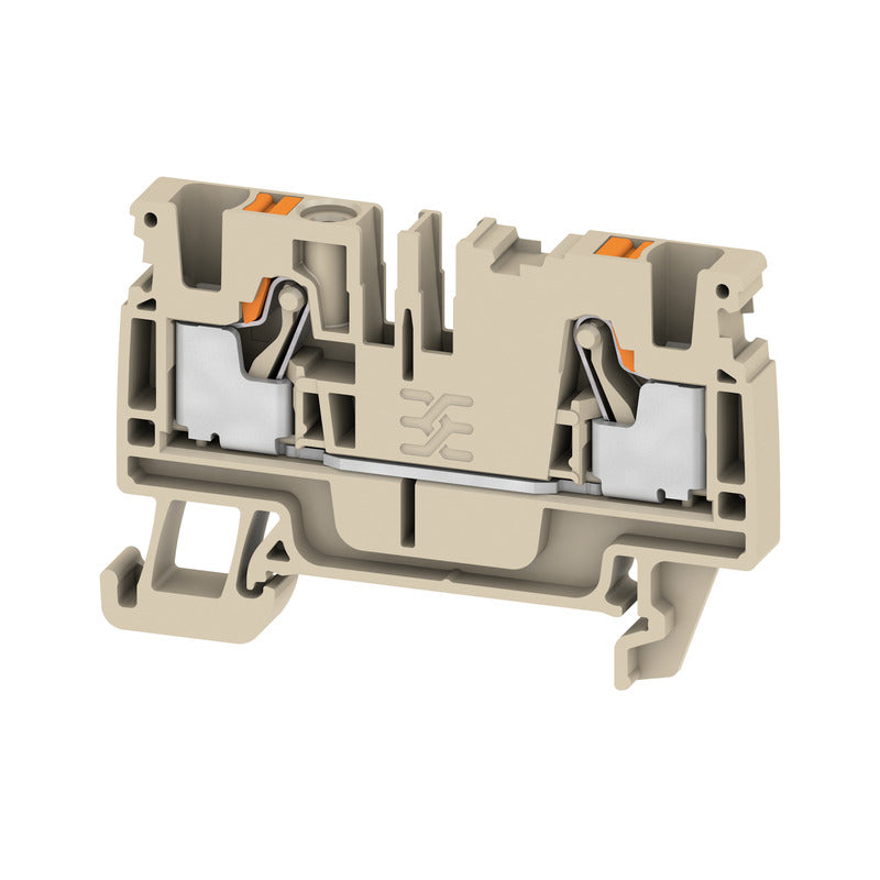 Weidmüller - Durchgangs-Reihenklemme Durchgangsklemme A2C 4 0,5-4,0 qmm, beige − 100 Stück