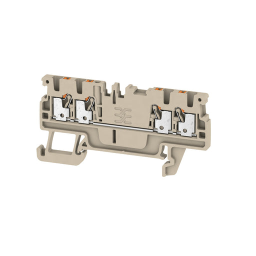 Weidmüller - Durchgangs-Reihenklemme Durchgangsklemme A4C 1.5 0,14-1,5 qmm, beige − 100 Stück
