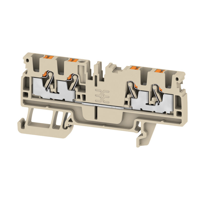 Weidmüller - Durchgangs-Reihenklemme Durchgangsklemme A4C 2.5 0,14-2,5 qmm, beige