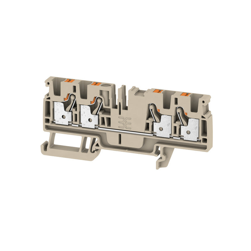 Weidmüller - Durchgangs-Reihenklemme Durchgangsklemme A4C 4 0,5-4,0 qmm, beige − 50 Stück