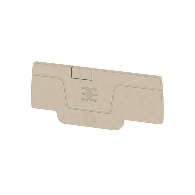 Weidmüller - Abschluss- und Zwischenplatte für Reihenklemme Abschlussplatte AEP 3C 1.5 beige − 50 Stück