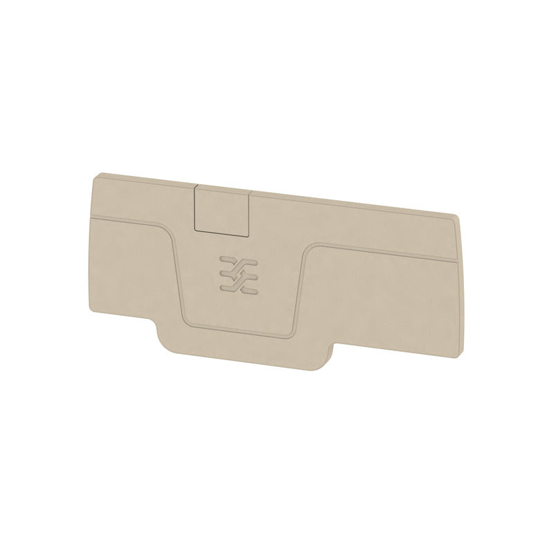 Weidmüller - Abschluss- und Zwischenplatte für Reihenklemme Abschlussplatte AEP 3C 2.5 beige