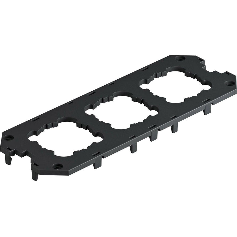 OBO Bettermann - Abdeckplatte für Einbaueinheiten Abdeckplatte UT4 D3 3x50er ZP, 208mm