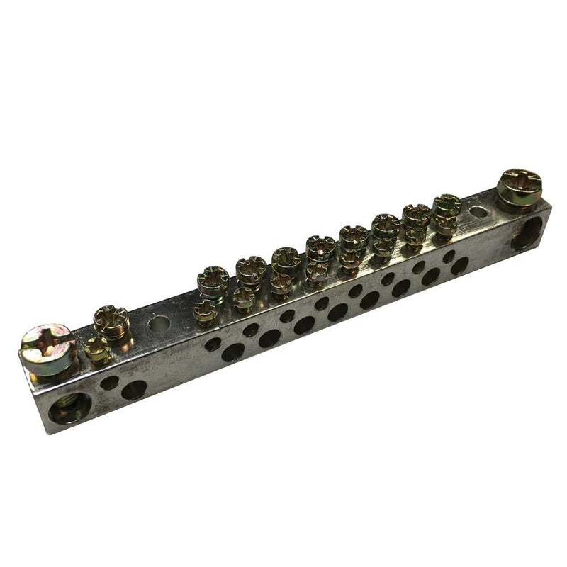 Erico - Potentialausgleich-Schiene Erd.-/N-Leit.Sammelschiene EBD20AL dopp. 20Abg.Verz.Alu − 10 Stück