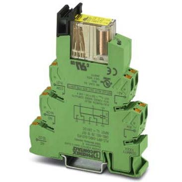 Phoenix Contact - Schaltrelais Relaismodul PLC-RPT-24DC/2X21/FG 2W, 24V DC − 10 Stück