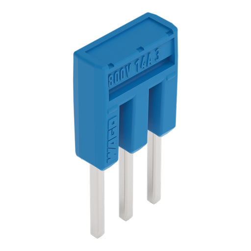 WAGO - Querverbinder/Brücker für Reihenklemme Kammbrücker, isoliert 2000-403/000-006 3-fach, blau − 25 Stück