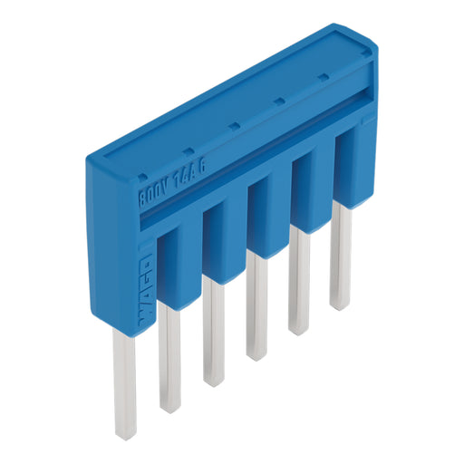 WAGO - Querverbinder/Brücker für Reihenklemme Kammbrücker, isoliert 2000-406/000-006 6-fach, blau − 25 Stück
