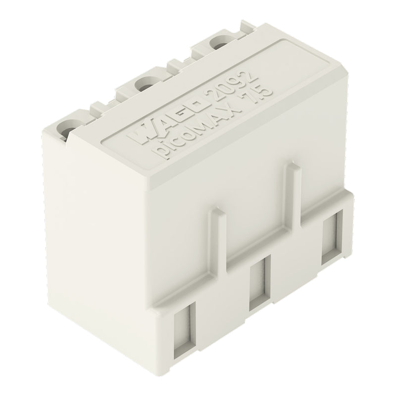 WAGO - Leiterplattensteckverbinder THR-Federleiste gerade 2092-3303/200-000 7,5mm,lichtgrau − 100 Stück