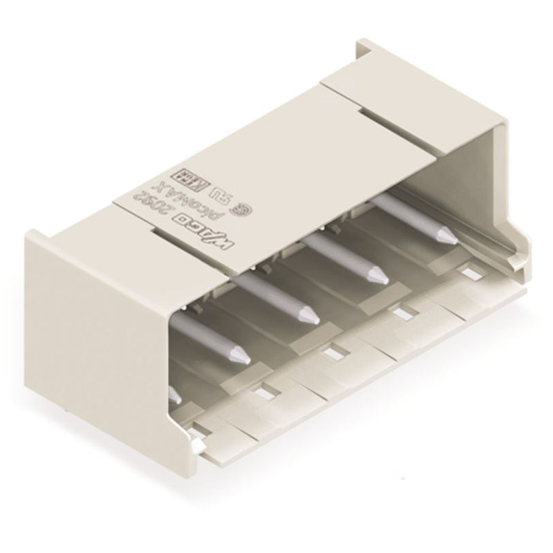 WAGO - Leiterplattensteckverbinder THT-Stiftleiste Lötstift 2092-3425 1,4mm,abgew.,llgr − 100 Stück