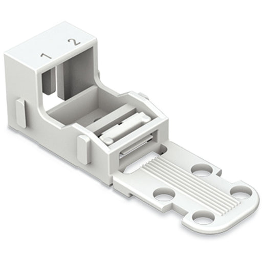 WAGO - Zubehör/Ersatzteile für Klemmen Befestigungsadapter 221-522 Serie221-4mm²,weiß − 10 Stück