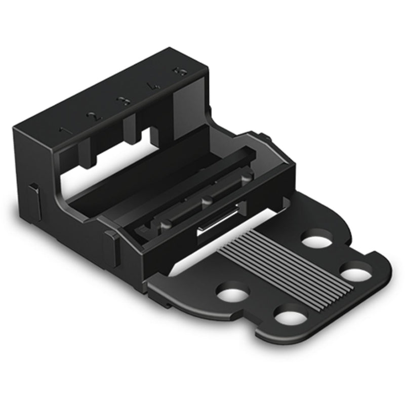 WAGO - Zubehör/Ersatzteile für Klemmen Befestigungsadapter 221-525/000-004 Serie 221-4mm²,sw − 10 Stück