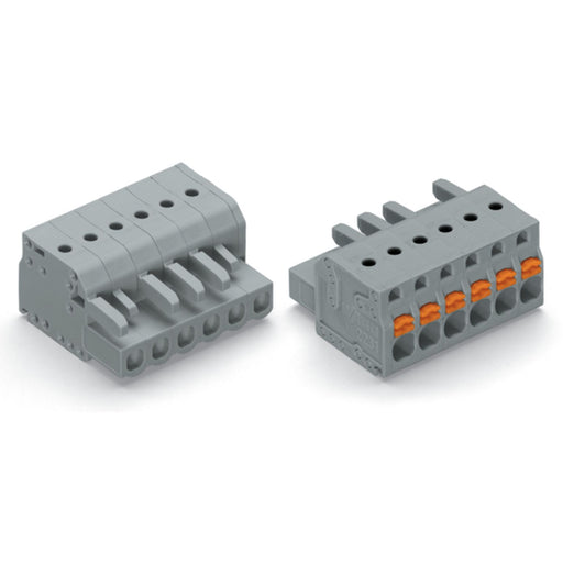 WAGO - Kabelsteckverbinder für Leiterplattensteckverbinder 1-Leiter-Federleiste 2231-116/102-000 Push-inCAGECLAMP,gr − 25 Stück