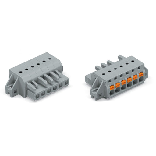 WAGO - Kabelsteckverbinder für Leiterplattensteckverbinder 1-Leiter-Federleiste 2231-121/031-000 Push-inCAGECLAMP,gr − 10 Stück