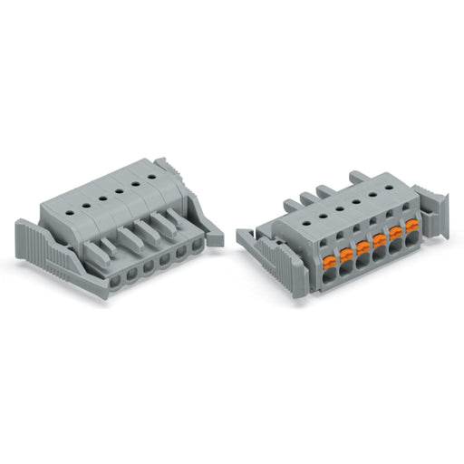 WAGO - Kabelsteckverbinder für Leiterplattensteckverbinder 1-Leiter-Federleiste 2231-122/037-000 Push-inCAGECLAMP,gr − 10 Stück