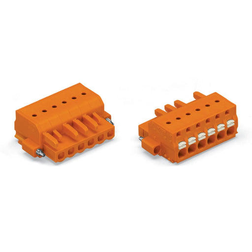 WAGO - Kabelsteckverbinder für Leiterplattensteckverbinder 1-Leiter-Federleiste 2231-309/107-000 Push-inCAGECLAMP,or − 25 Stück