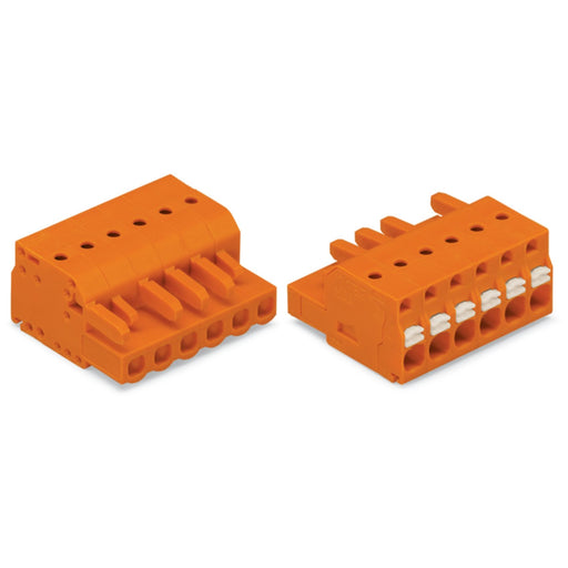 WAGO - Kabelsteckverbinder für Leiterplattensteckverbinder 1-Leiter-Federleiste 2231-315/102-000 Push-inCAGECLAMP,or − 25 Stück