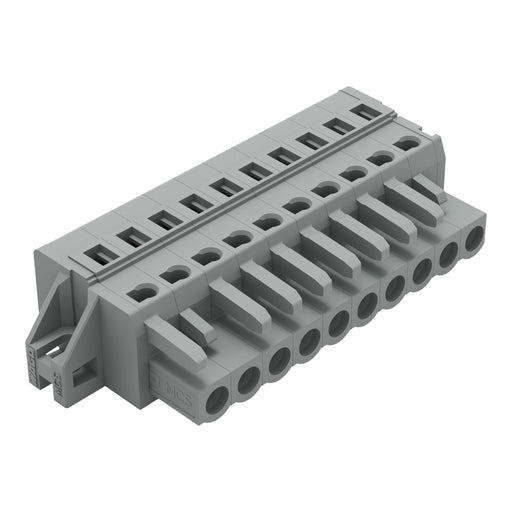 WAGO - Kabelsteckverbinder für Leiterplattensteckverbinder 1-Leiter-Federleiste 231-110/031-000 CAGECLAMP,2,5 mm²,gr − 25 Stück