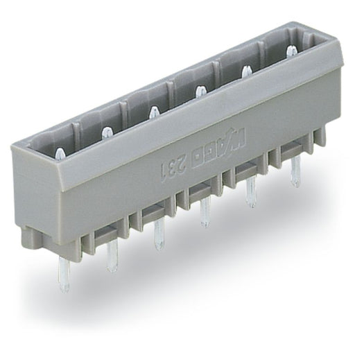 WAGO - Leiterplattensteckverbinder THT-Stiftleiste Lötstift 231-241/001-000 1,0x1,0,gerade,grau − 50 Stück
