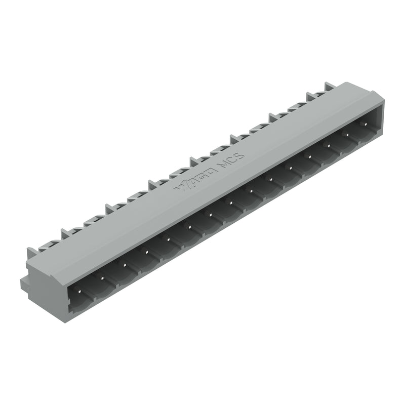 WAGO - Leiterplattensteckverbinder THT-Stiftleiste Lötstift 231-445/001-000 1,0x1,0,abgew.,gr − 50 Stück