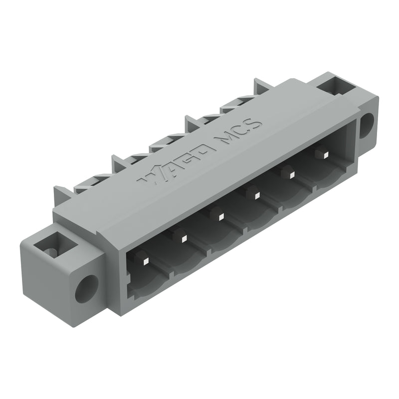 WAGO - Leiterplattensteckverbinder THT-Stiftleiste Lötstift 231-466/040-000 1,2x1,2,abgew.,gr − 100 Stück