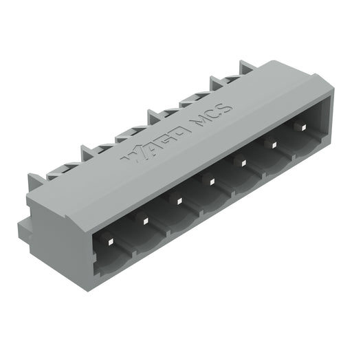 WAGO - Leiterplattensteckverbinder THT-Stiftleiste Lötstift 231-467/001-000 1,2x1,2,abgew.,gr − 100 Stück