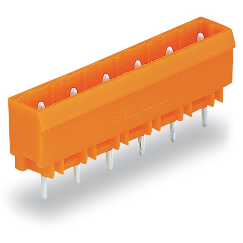 WAGO - Leiterplattensteckverbinder THT-Stiftleiste Lötstift 231-740/001-000 1,0x1,0,gerade,or − 50 Stück